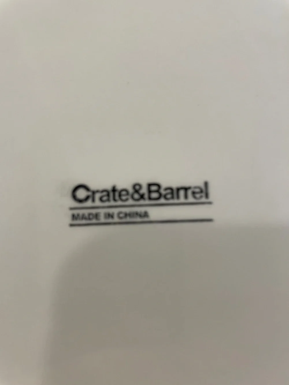 Crate&Barrel Yellow and Red Striped Ceramic Serving Bowl